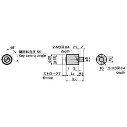 TAKIGEN Small Push Lock Chrome Plating with 2 Keys for Sliding Doors, C-108N-12 Different Key-image-45