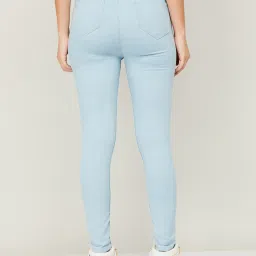 Ginger by Lifestyle Sky Blue Cotton Low Rise Jeans image 2