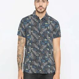 Being Human Black Slim Fit Printed Shirt-picture-23