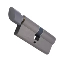 Decorio Mortise Pin Cylinder One Side Key One Side Knob 70 mm Black Satin Finish, 35151028.08 image 2