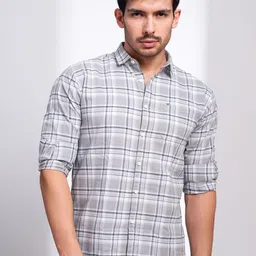 nostrum Men Tartan Checks Checked Casual Shirt-picture-11