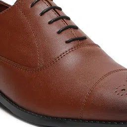 louis stitch Men Leatherette Derby Formal Shoes image 5