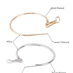 DressBerry Set Of 2 Circular Shaped Hoop Earrings image 4