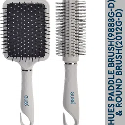 GUBB Combo of Hues Paddle Round Hair Brush for Volumized Hair-picture-42