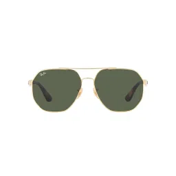 Ray-Ban Arista Sunglasses 0RB3714I Irregular Gold Frame Green Lens (59)-picture-24
