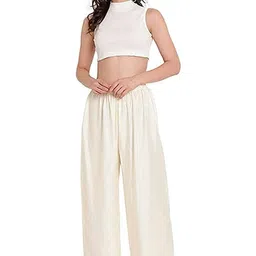 Girl's Reyon Regular Fit Pants I Regular Fit Palazzo I Rayon Pallazo I Womens Palazzo image 3
