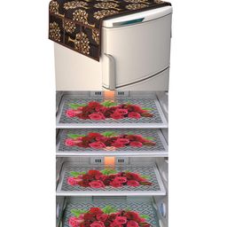 Dakshya Industries Fridge Top Cover and Fridge Mat Combo Set of 5-picture-48