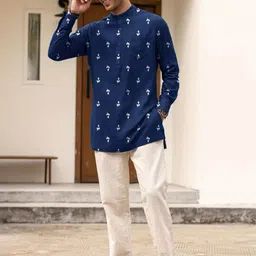 Anouk Men Embroidered Kurta image 3
