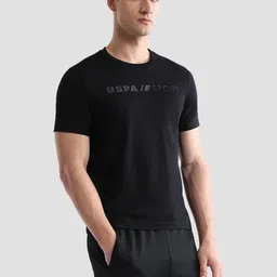 USPA Sport Men Brand Logo Printed T-shirt image 4
