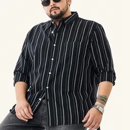 Snitch Men Striped Casual Shirt-picture-18