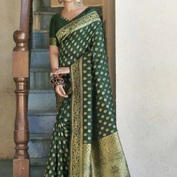 Vastravatika Woven Design Zari Handloom Kanjeevaram Saree-picture-42