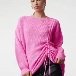 Trendyol Women Striped Longline Pullover-picture-43