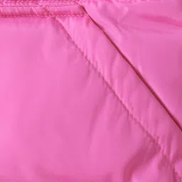 Kookie Kids Full Raglan Sleeves Padded Hooded Jacket with Solid Colour - Fuchsia image 5