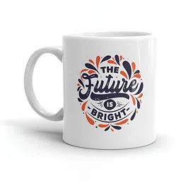 Mr UVD White & Orange Typography Printed Ceramic Matte Mug 350 ml-picture-20