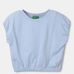 United Colors of Benetton Kids Blue Cotton Regular Fit T-Shirt-picture-20