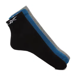 Reebok Multicolor Medium Cotton Ankle Length Socks - Pack of 3 image 1