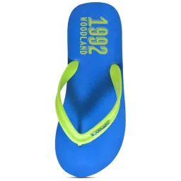 Woodland Men's Lime Yellow Flip Flops image 3
