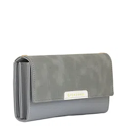 Giordano Grey Textured Wallet for Women image 2