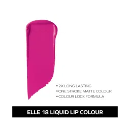 Elle 18 Liquid Lip Colour Pink Pout - 5.6 ml image 3