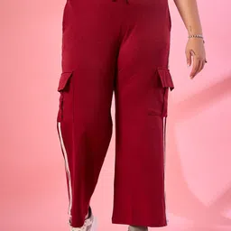 ALIZA Women Relaxed Straight Leg Cargos Trousers-picture-37