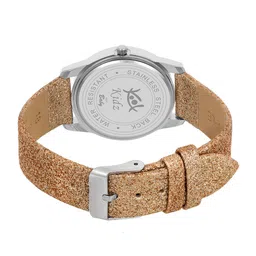 Kool Kidz Unisex Kids Multicoloured Printed Dial & Gold Toned Leather Straps Analogue Watch KOOL KIDZ KK image 2