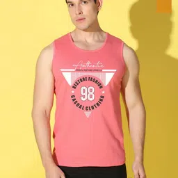 WOOSTRO Men Pack of 2 Typography Printed Round Neck Slim Fit Printed T-shirts-image-80