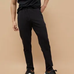 Fame Forever By Lifestyle Black Slim Fit Trackpants image 1