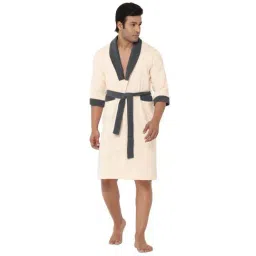 Spaces Cloudz Solid White Cotton Bathrobes-picture-13