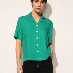 Only Green Solid Shirt image 1