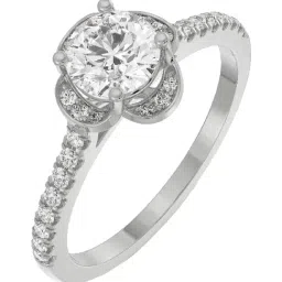 Emori 18k White Gold & Diamond Victorian Halo Ring-picture-31