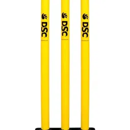 DSC Plastic Cricket Stumps Set with Rubber Base Size - Free Size image 1