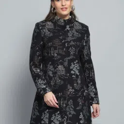 Monte Carlo Black Printed Regular Fit Jacket image 1