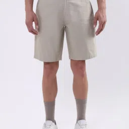 Iconic Men Solid Regular Fit Cotton Shorts image 1