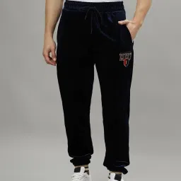 Iconic Men Textured Regular Fit Polyester Track Pants image 1