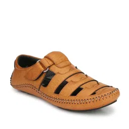 Eego Italy Men's Tan Fisherman Sandals image 1