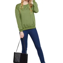 Belle Fille Green Embellished Sweatshirt image 5
