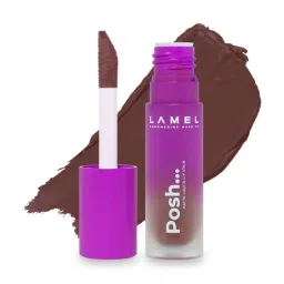 Lamel Posh Matte Liquid Lip Stain 410 Mahogany - 4 gm image 1