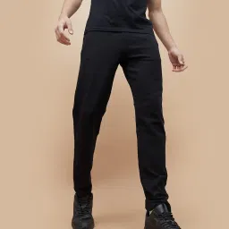 Fame Forever By Lifestyle Black Regular Fit Trackpants image 1