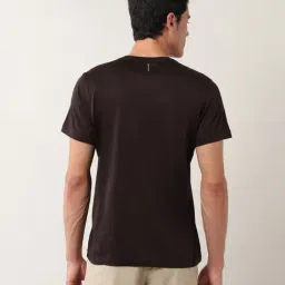 Arrow New York Brown Cotton Regular Fit Printed T-Shirt image 2
