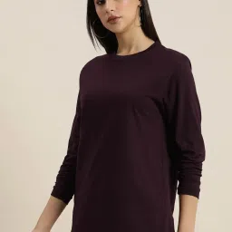 Dillinger Wine Cotton Oversized T-Shirt image 3