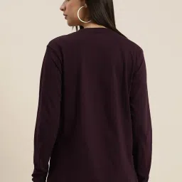 Dillinger Wine Cotton Oversized T-Shirt image 2