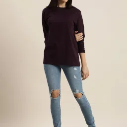 Dillinger Wine Cotton Oversized T-Shirt image 4