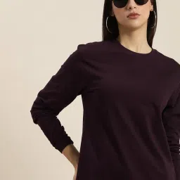 Dillinger Wine Cotton Oversized T-Shirt image 1