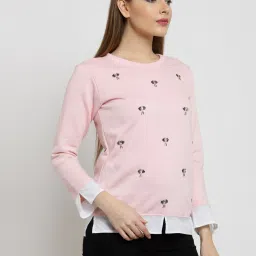 Belle Fille Pink Embellished Sweatshirt image 4