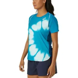 Asics Blue Printed Sports T-Shirt image 3