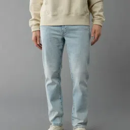 American Eagle Blue Blended Regular fit Solid Jeans image 1