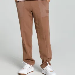 Puma One8 Brown Mushroom Cotton Regular Fit Trackpants image 1