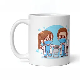 Mr UVD White & Blue Graphic Printed Ceramic Glossy Mug 350 ml-picture-26