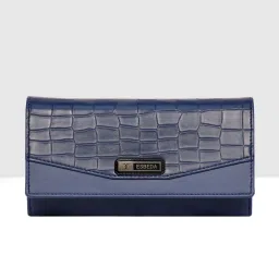 Esbeda Blue Textured Medium Wallet image 1
