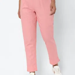 Solly by Allen Solly Pink Regular Fit Pants image 1